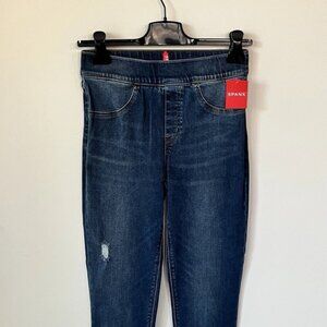 Spanx Women's Size Small Distressed Ankle Skinny Raw Hem Legging Jeans